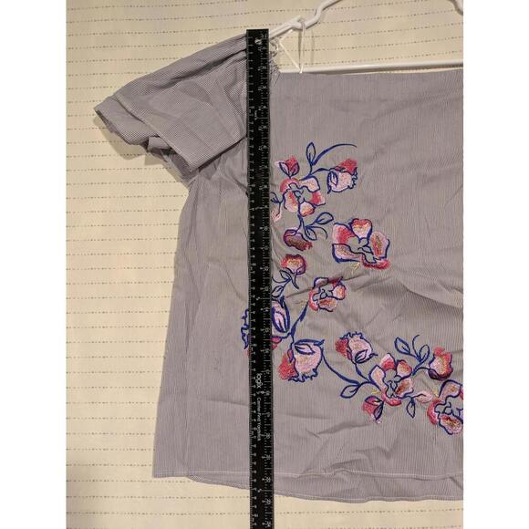 APT 9 Stylish Off-Shoulder Floral Embroidered Top Womens XL 22x23 - Picture 10 of 11